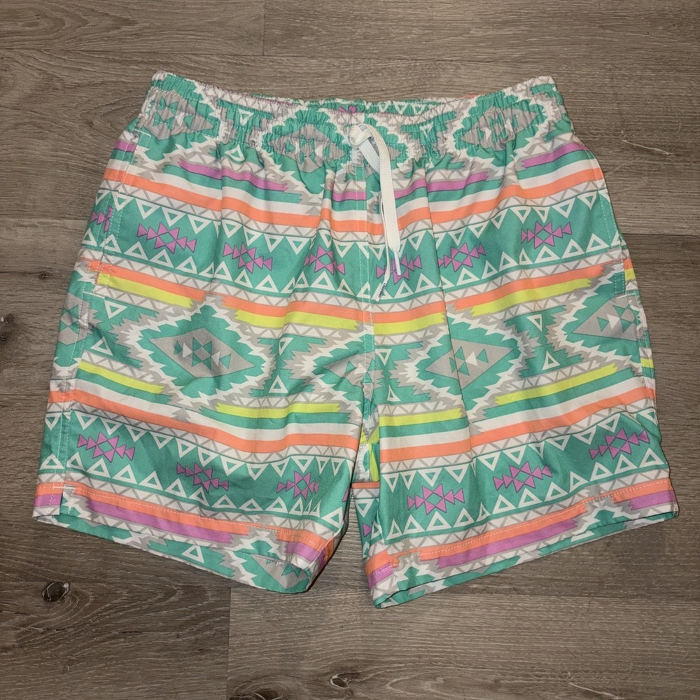 Chubbies Swim Trunks Beach Shorts Aztec 5.5 Inseam Multicolor